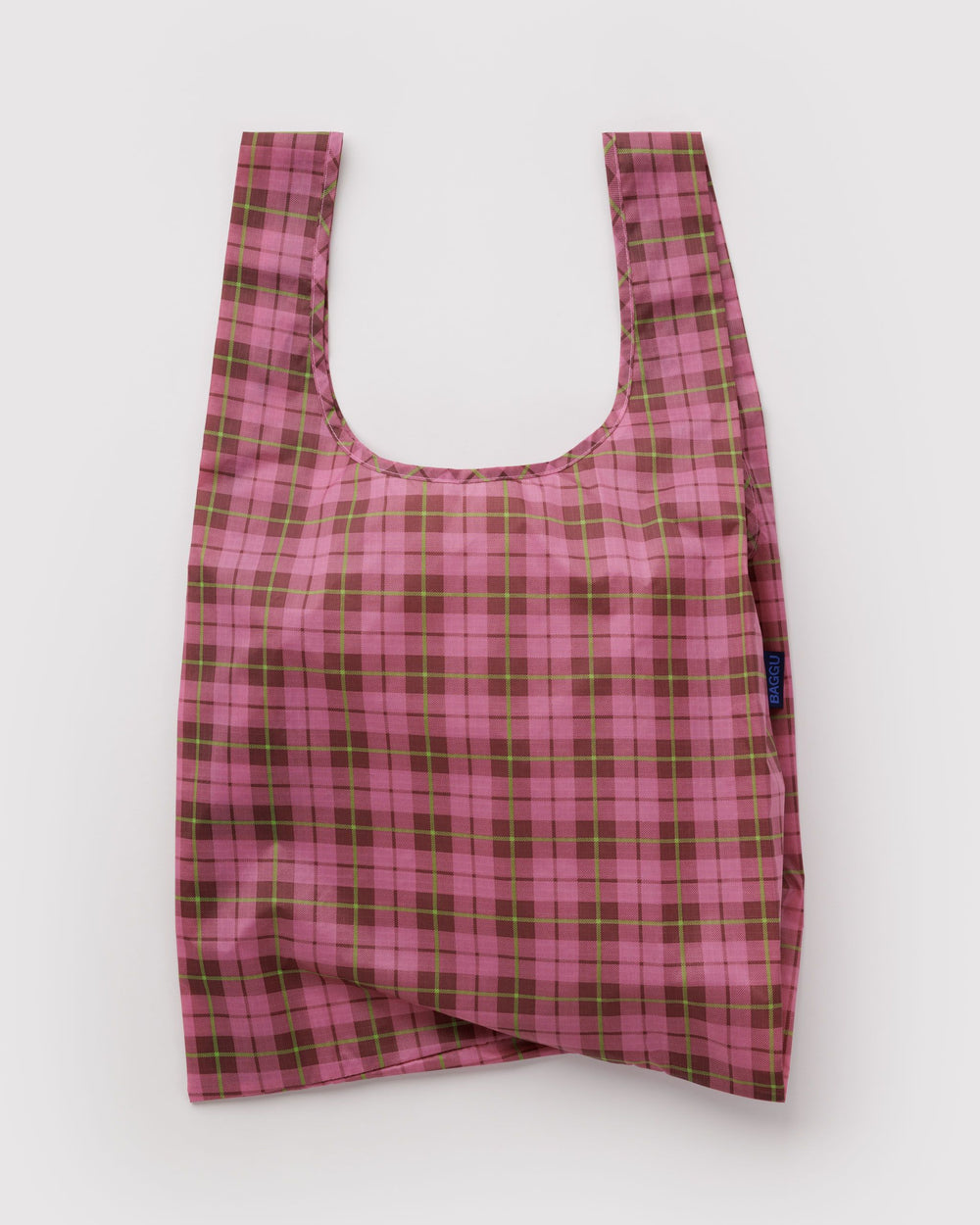 Standard BAGGU · Azalea Pink Tartan pictured